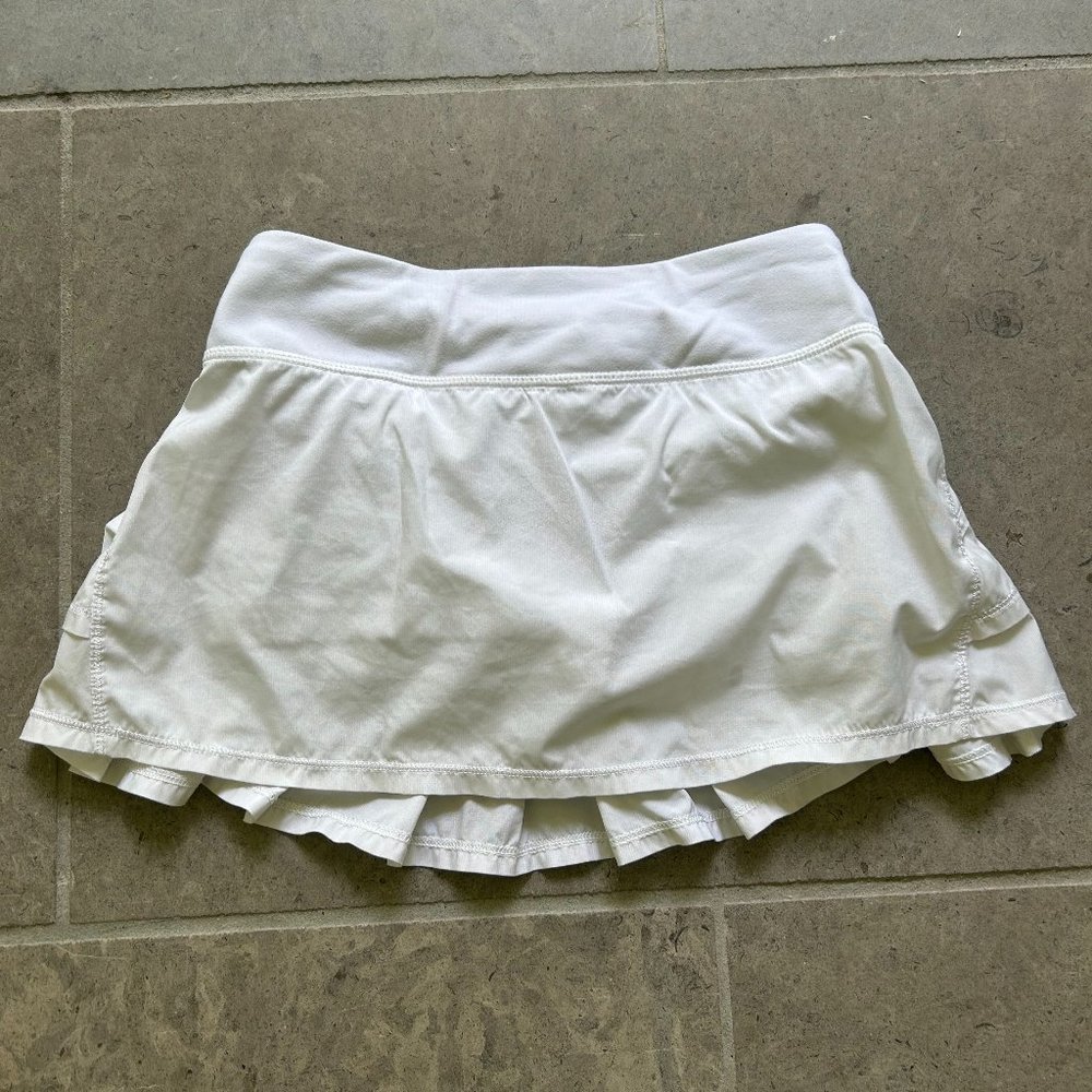 Ivivva - Size 10 kids - White ruffle tennis skirt